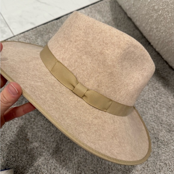 NWOT GIGI PIP Monroe Rancher Fedora Wide Brim Rancher in Oatmeal Size S/M (57) - Picture 4 of 5